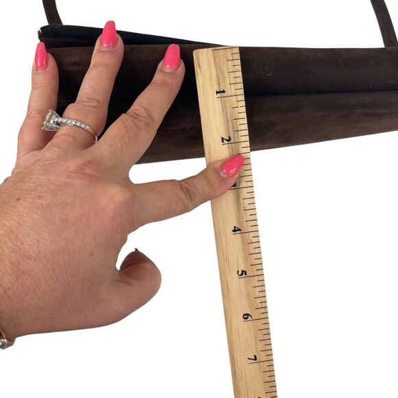 VTG Mr. Jay Brown Suede Messenger Clutch Crossbody Purse Evening Bag Old Money - Picture 9 of 9